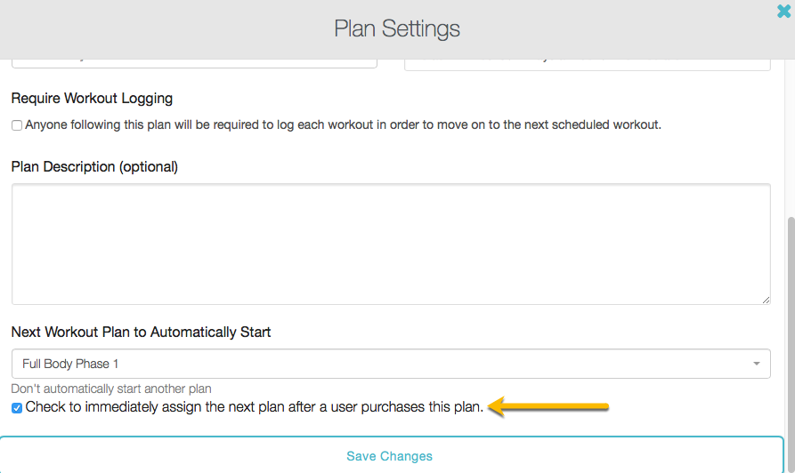 How do I set up workout plans to start automatically after another plan ...