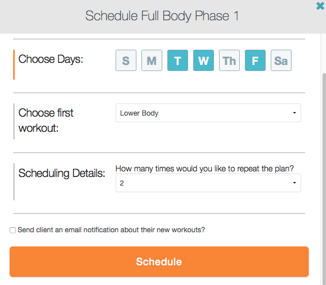 How do I disable the “New Workout Plan Started” email when starting a ...