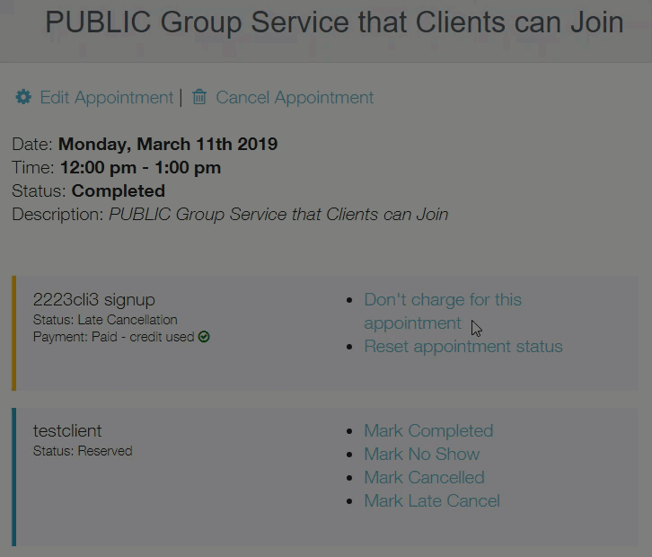 How do I close out a completed appointment? | Exercise.com Knowledge Base