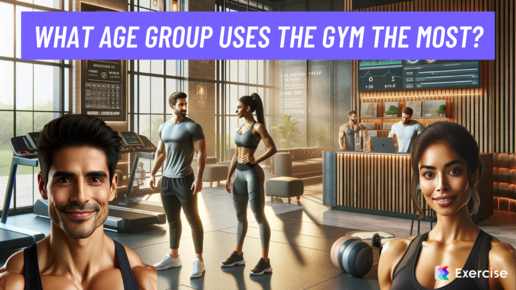 What age group uses the gym the most?