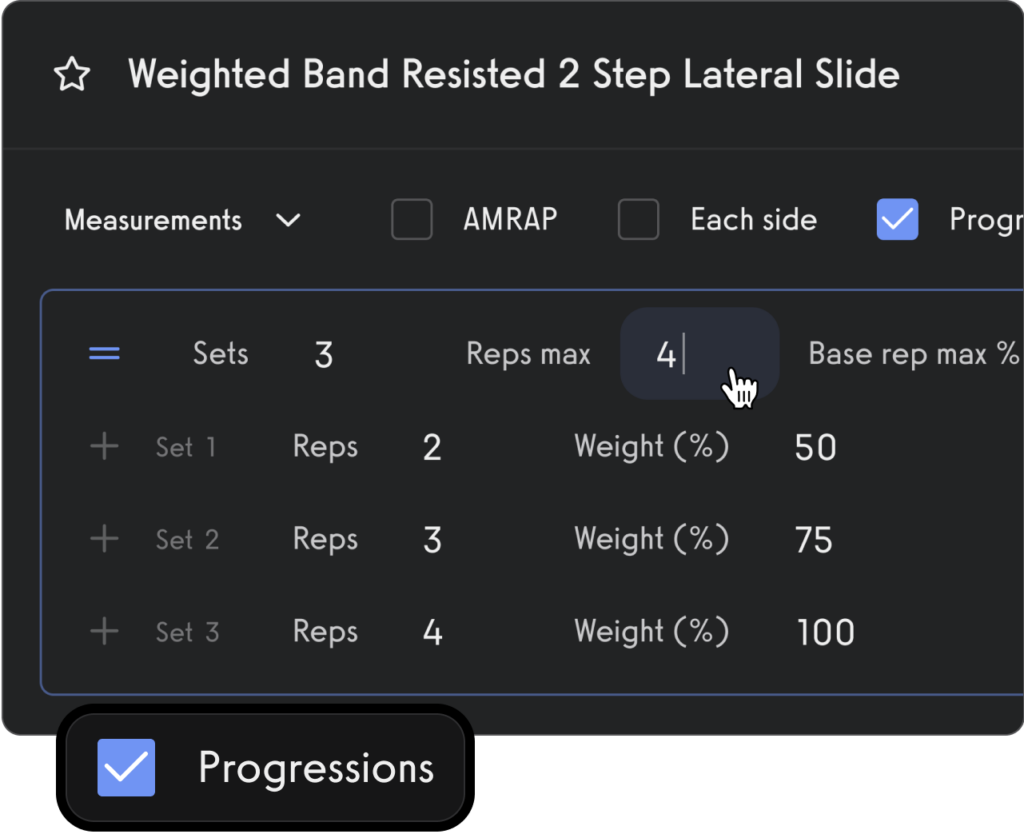 Rep Max Progressions