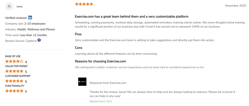 Exercise.com Review