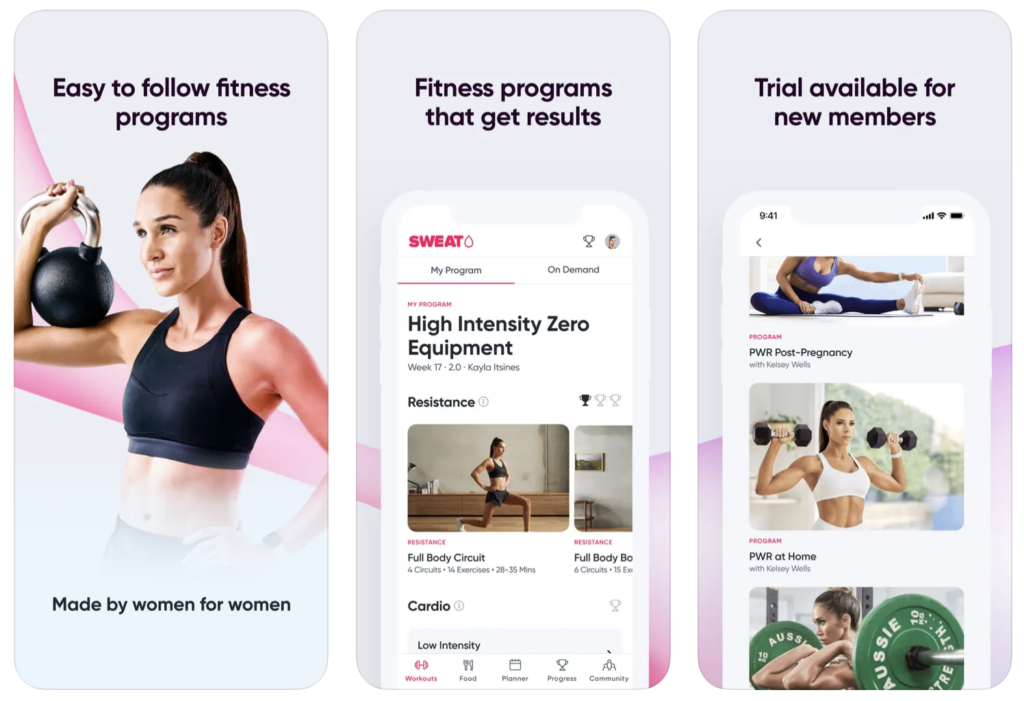 Sweat App by Kayla Itsines