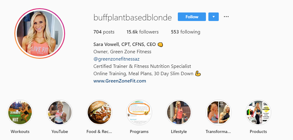 Instagram Personal Trainer Bio