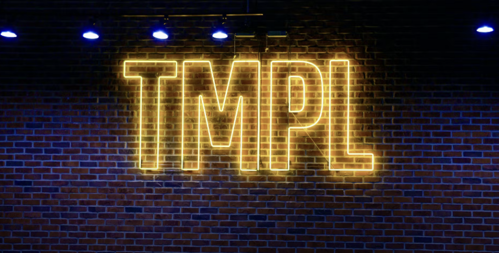 TMPL Gym Wall Entrance Branding