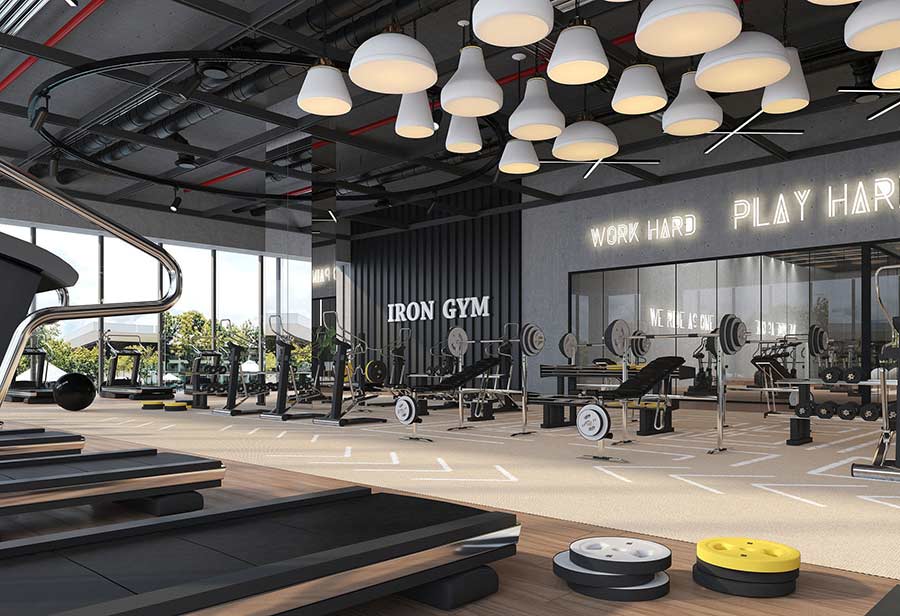 Gym Lights Decoration Ideas