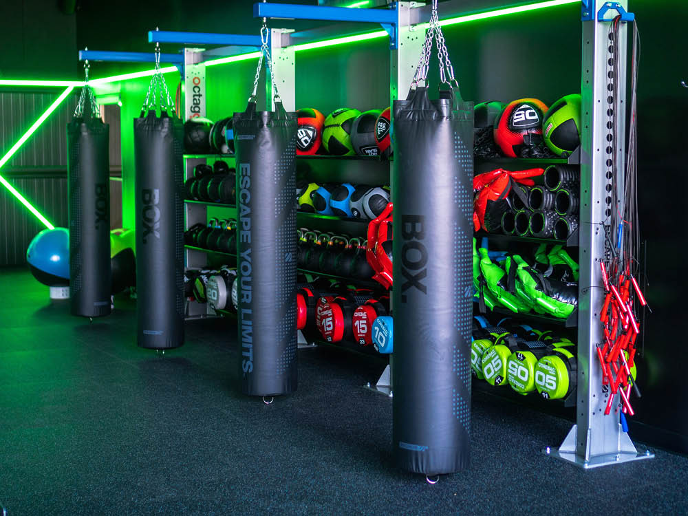 Gym Equipment Sandbag, Medicine Ball, and Weights Storage Racks