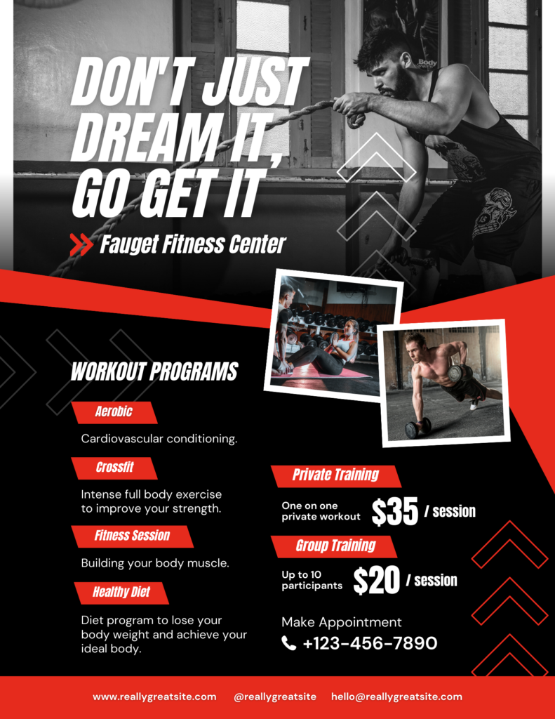 Gym Marketing Flyer Template