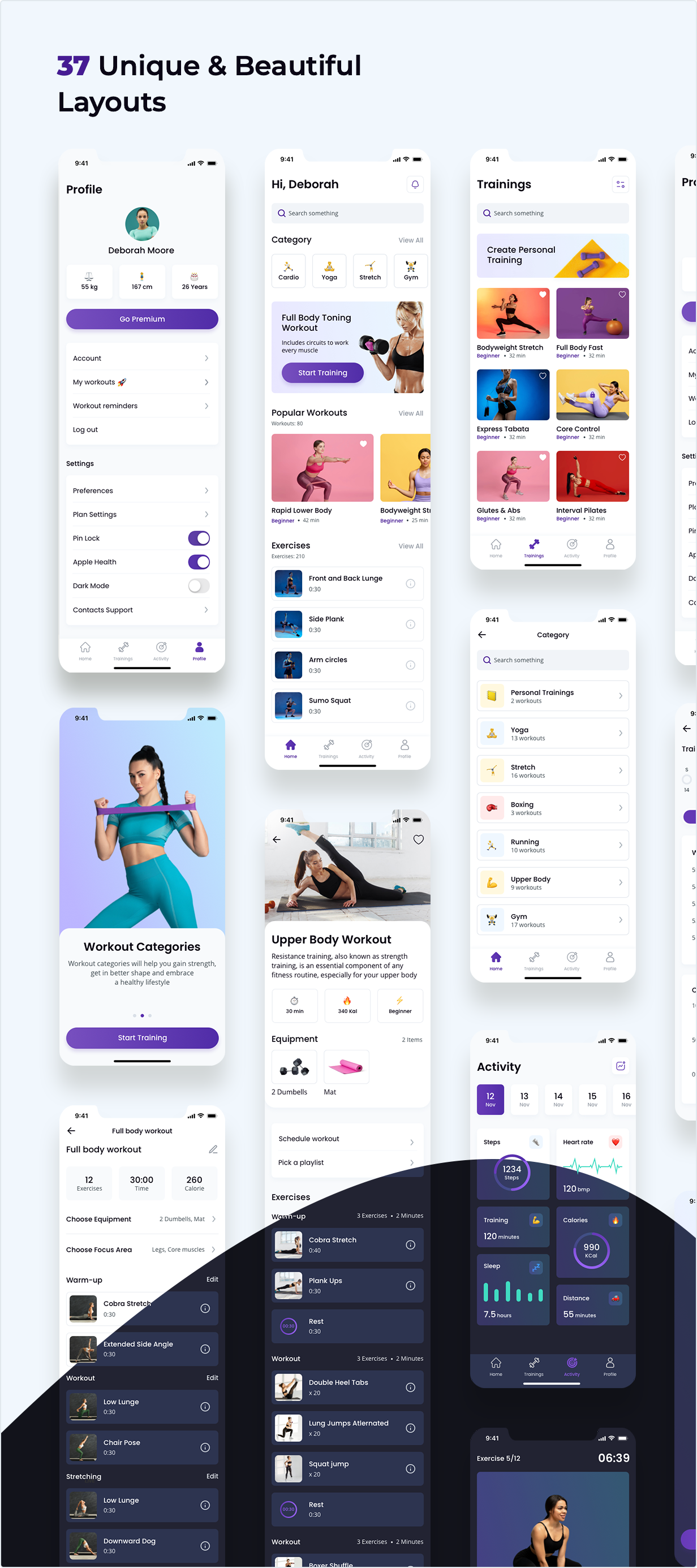 5 Best Fitness App Design Templates in 2024