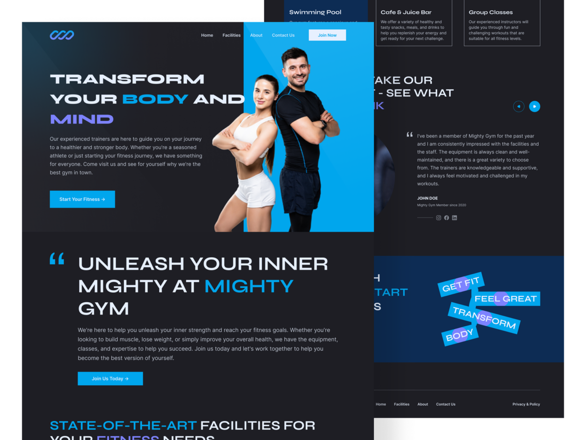 5 Best Gym Landing Page Templates in 2024