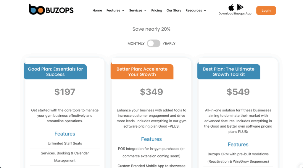 Buzops Pricing