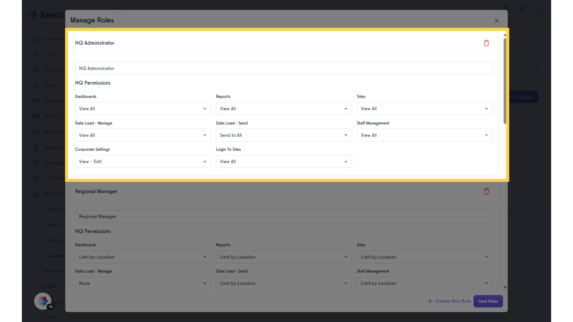 Manage Roles